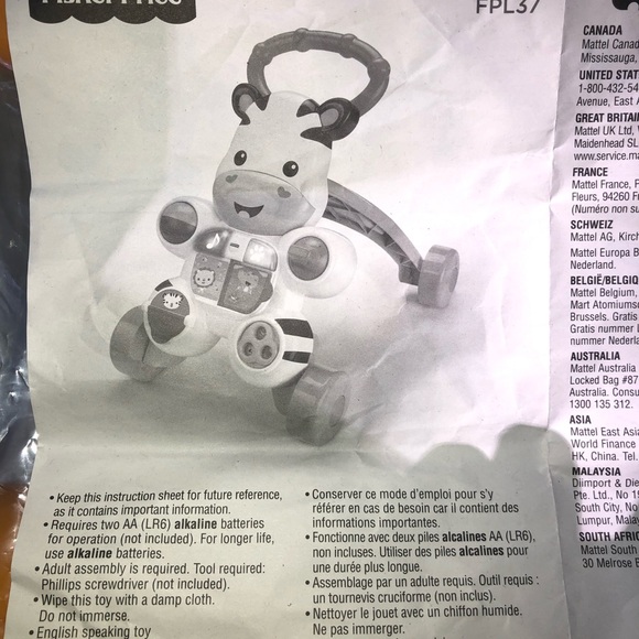 New Fisher-Price Learn With Me Zebra Walked - Picture 4 of 5